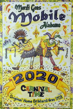 Carnival Time Mardi Gras Print